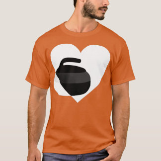 Camiseta Pedra de curling no coração