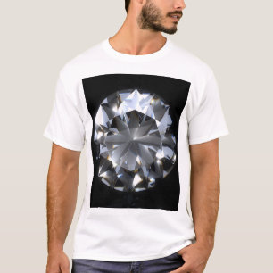 Camiseta Pedra de diamante: faísca do espaço negro.