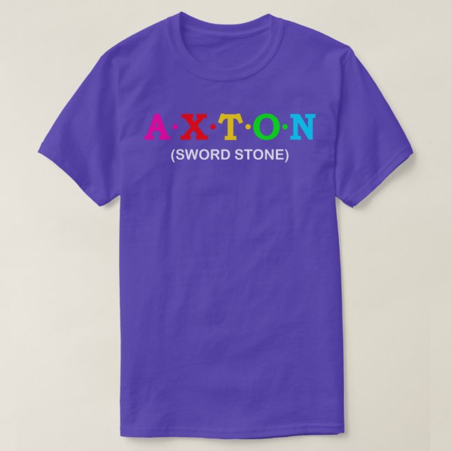 Camiseta Pedra de espada Axton (Frente do Design)
