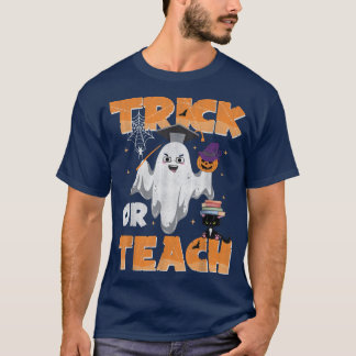 Camiseta Pedra De Halloween Ou Professora De Ensino Louco