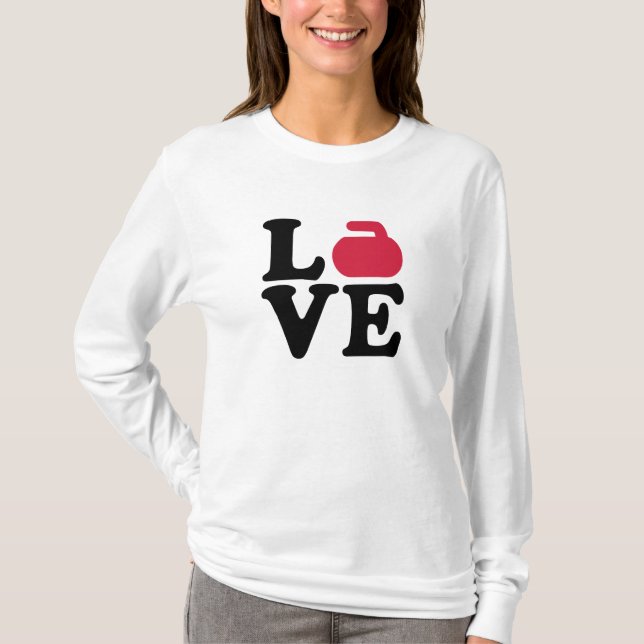 Camiseta Pedra de ondulação do amor (Frente)