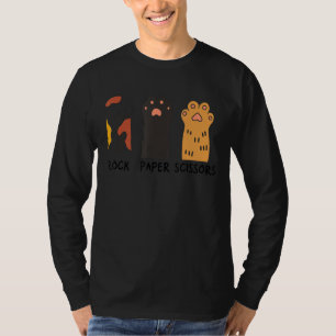 Camiseta Pedra de Papel de Pedra Jogo de Mão Engraçada Pint
