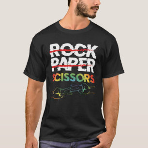 Camiseta Pedra de papel tesoura Casal LGBTQ Orgulho Mon Lés