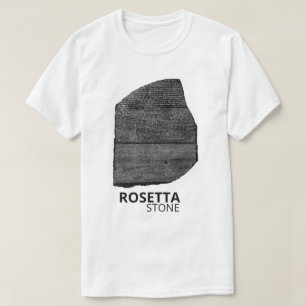 Camiseta Pedra de Roseta: Língua Hieróglifa do Antigo Egito