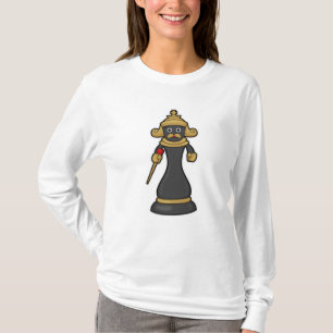 Camiseta Pedra de xadrez King no xadrez com Funcionarios