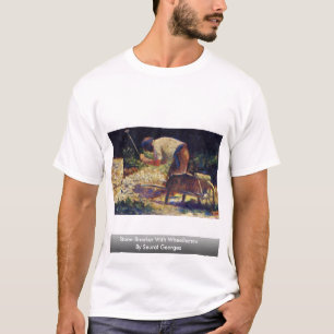 Camiseta Pedra-Disjuntor com o carrinho de mão por Seurat