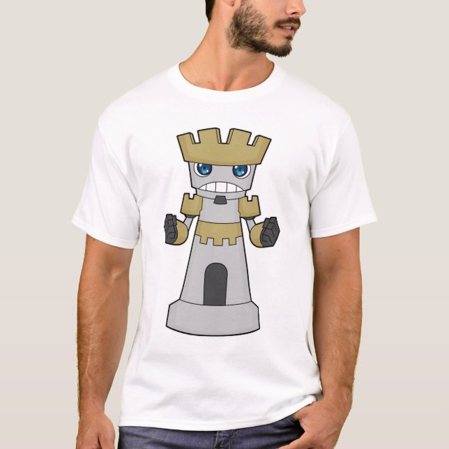 Camiseta Pedra do Xadrez Rook Chess (Frente)