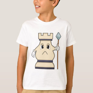 Camiseta Pedra do xadrez Rook em Chess.PNG