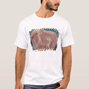 Camiseta Pedra inscreida com um dançarino