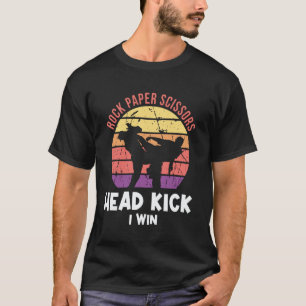 Camiseta Pedra, Papel, Tesoura, Chute na Cabeça, Vitória -