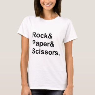 Camiseta Pedra Papel Tesoura Jogo de Azar