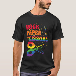 Camiseta Pedra Papel Tesoura LGBTQ Homossexual Homens Mulhe