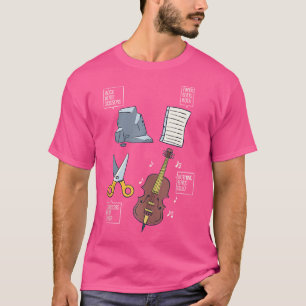 Camiseta Pedra Papel Tesoura Nada Derrota Orquestra de Viol