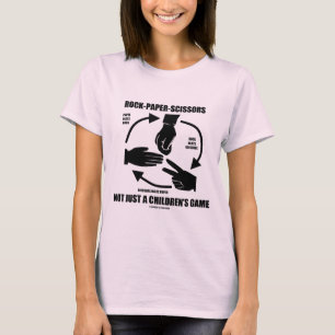 Camiseta Pedra-Papel-tesoura não é apenas um jogo para cr