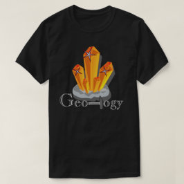 Camiseta Pedra preciosa da laranja da geologia