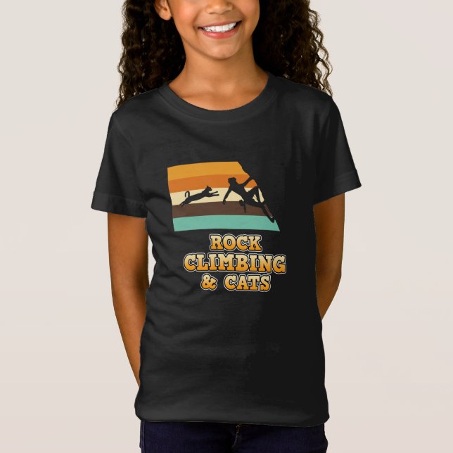 Camiseta Pedra Subindo E Gatos Subindo Em Montanha (Frente)