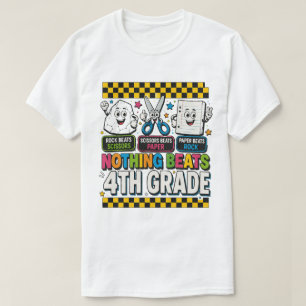 Camiseta Pedra Tesoura Papel Nada Derrota o 4º Ano