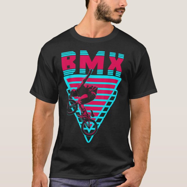 Camiseta Pedras de bicicleta estéticas BMX Freestyle (Frente)