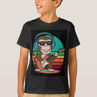 Camiseta pedras de macaco brincalhão