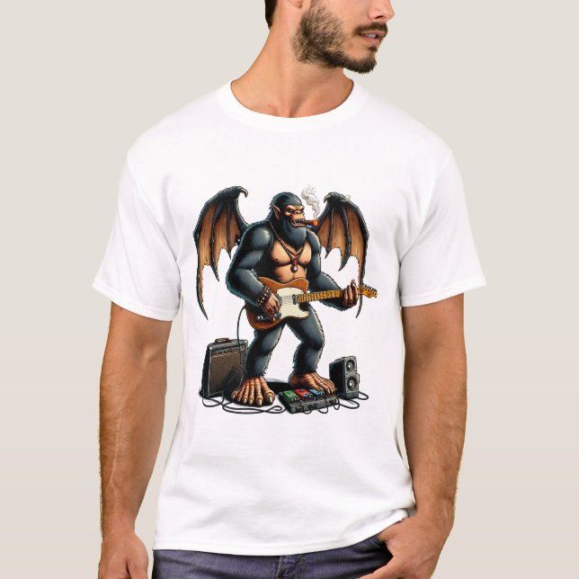 Camiseta Pedreiros Bigfoot em Violão (Frente)
