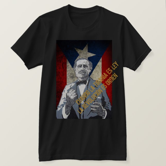 Camiseta Pedro Albizu Campos (Frente do Design)