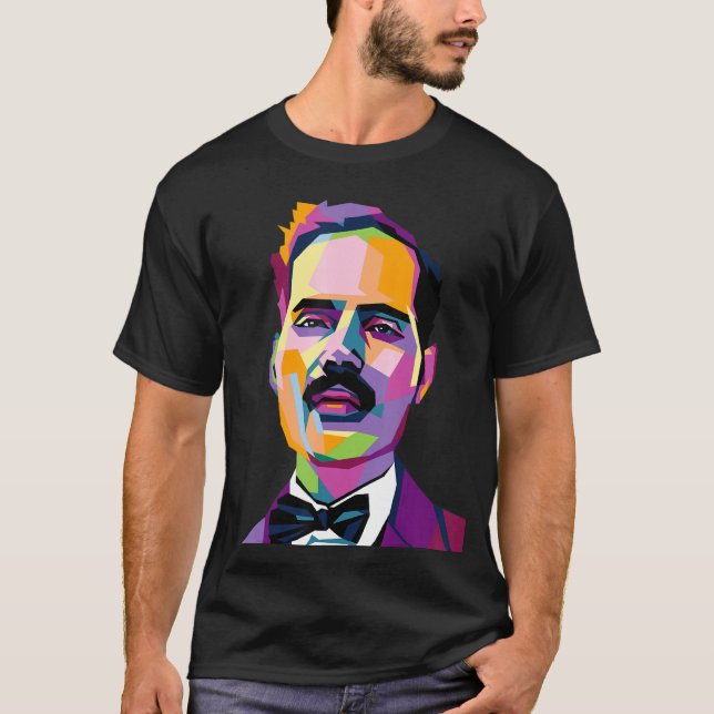 Camiseta Pedro Albizu Campos Porto Rico História Resiste Po (Frente)