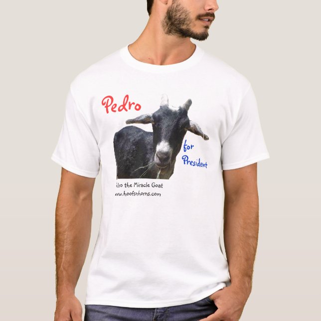 Camiseta Pedro para Pres, Pedro, para o presidente, Pedro… (Frente)