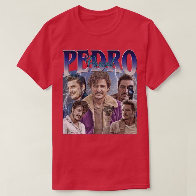 Camiseta Pedro Pascal Homage T Shirts (Frente do Design)