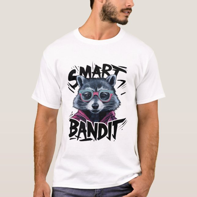 Camiseta Pedro Raccoon na moda (Frente)