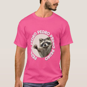 Camiseta Pedro Racoon Engraçado Animal Frio Design