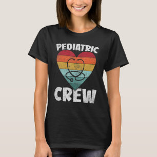Camiseta Peds Pediátricos Oncologia Enfermeiros Retro Heart