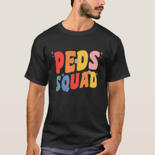 Camiseta Peds Retro Enfermeiro Pediátrico Com Enfermagem De