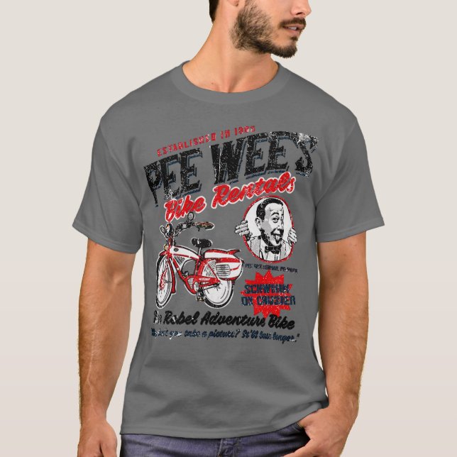 Camiseta Pee Wee Herman Bike Rentals (Frente)