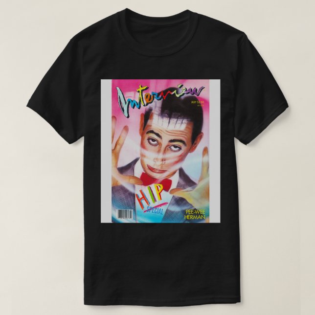 Camiseta Pee Wee Interview Magazine 1987 (Frente do Design)