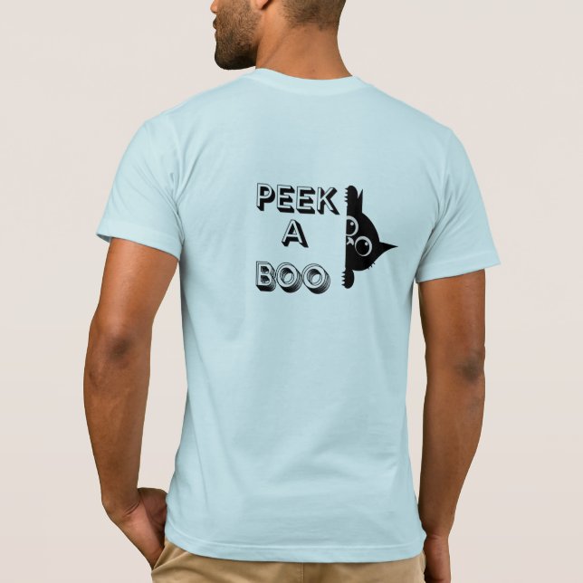Camiseta Peek-a-Boo Cat T-Shirt – Funny & Cute Kitty  (Verso)