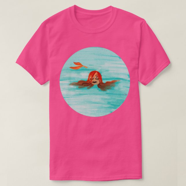 Camiseta Peekaboo Mermaid (Frente do Design)