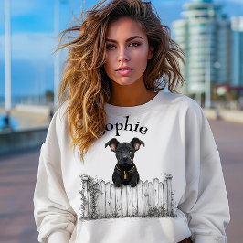 Camiseta Peeking Dog Personalizável