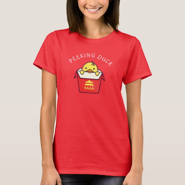 Camiseta Peeking Duck Pun (Frente)