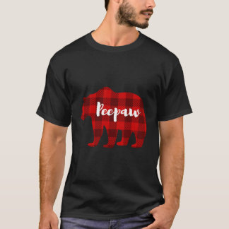 Camiseta Peepaw Bear Clothing Men Oferece Família Avô