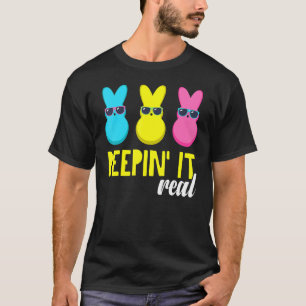 Camiseta Peepin It Real Felz pascoa Bunny Egg Hunt