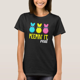 Camiseta Peepin It Real Felz pascoa Bunny Egg Hunt