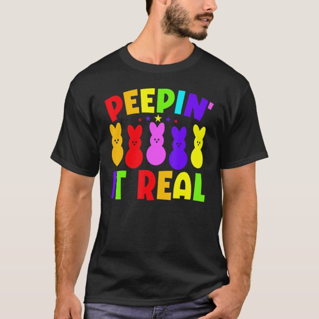Camiseta Peepin It Real Felz pascoa Bunny Egg Hunt 3 (Frente)