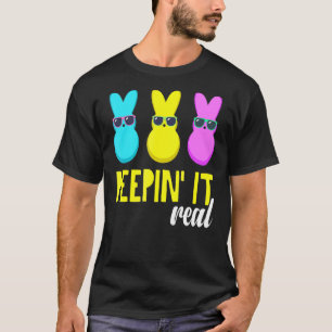 Camiseta Peepin It Real Outfit Felz pascoa Bunny Egg Hunt
