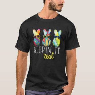 Camiseta Peepin It Realmente Felz pascoa Bunny Ovo Hunt Kid