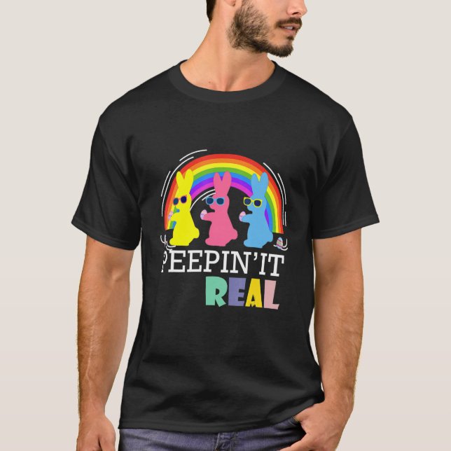Camiseta Peepin It Realmente Felz pascoa Coelhinho De Ovo E (Frente)