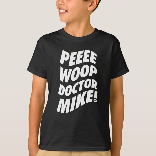 Camiseta PeeWoop - Dr. Mike (Frente)