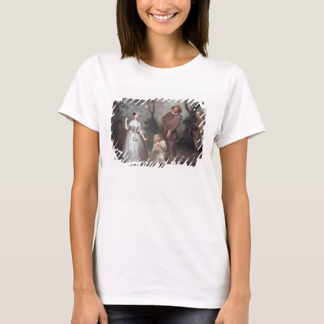 Camiseta Peg Woffington como Rosalind com Celia e Touchsto (Frente)