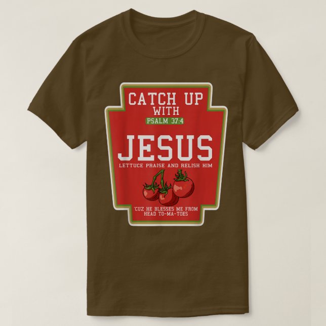 Camiseta Pega Jesus Preguiçoso Figurino De Halloween Pun Ch (Frente do Design)