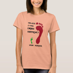 Camiseta Pegada de carbono do Vegan