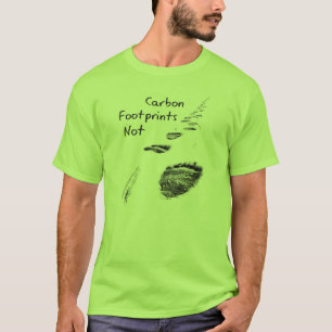 Camiseta Pegada do carbono do urso polar do tshirt das